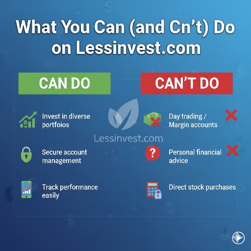 What You Can (and Can’t) Do on Lessinvest.com