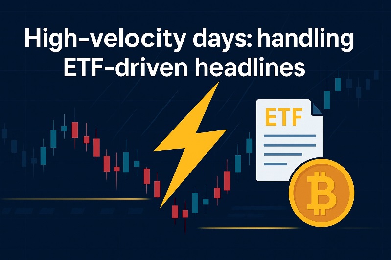 High-velocity days handling ETF-driven headlines
