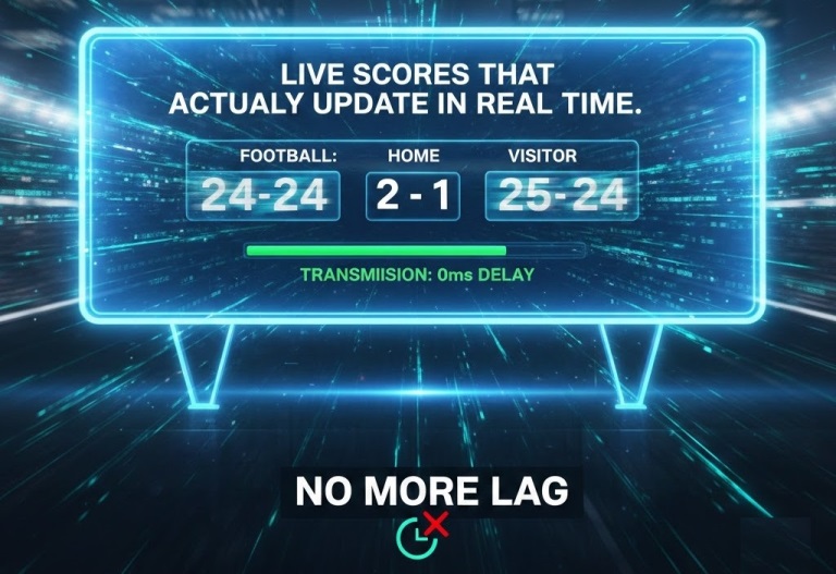 Live Scores That Actually Update in Real Time — No More Lag